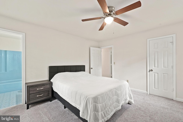 309 Camden Dr, Fredericksburg, VA 22405 - carpeted bedroom featuring baseboards and a ceiling fan