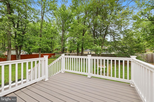 309 Camden Dr, Fredericksburg, VA 22405 - view of wooden deck