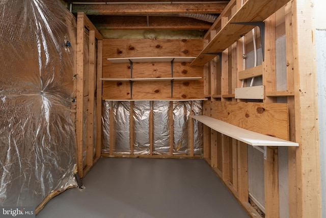 view of storage room