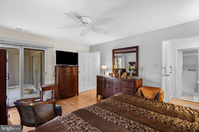 5025A S Convent Ln Unit 142, Philadelphia, PA 19114 - bedroom featuring light wood-style floors and ceiling fan