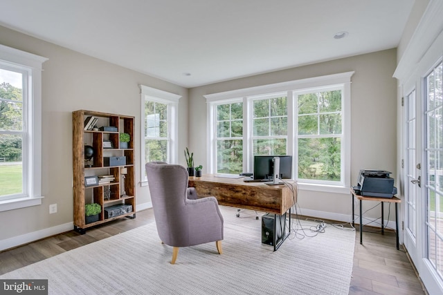 3919 Pineland St, Fairfax, VA 22031 - office with baseboards and wood finished floors