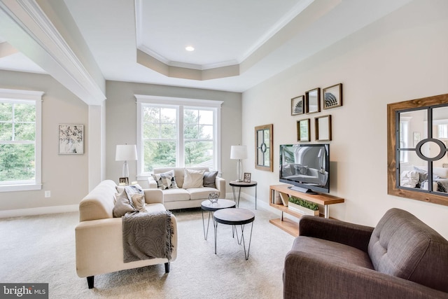 3919 Pineland St, Fairfax, VA 22031 - living area featuring carpet flooring, baseboards, and plenty of natural light