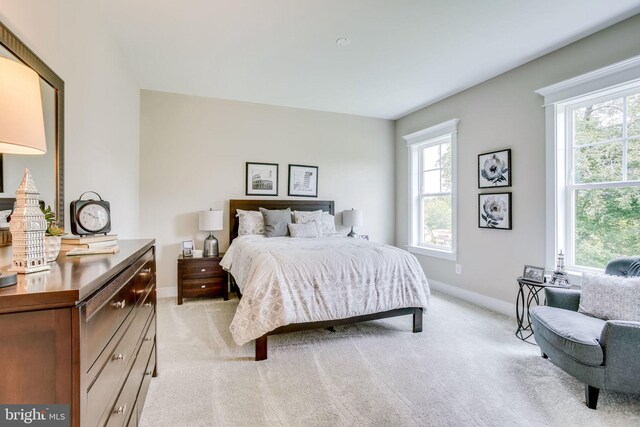 3919 Pineland St, Fairfax, VA 22031 - bedroom featuring baseboards, multiple windows, and light colored carpet