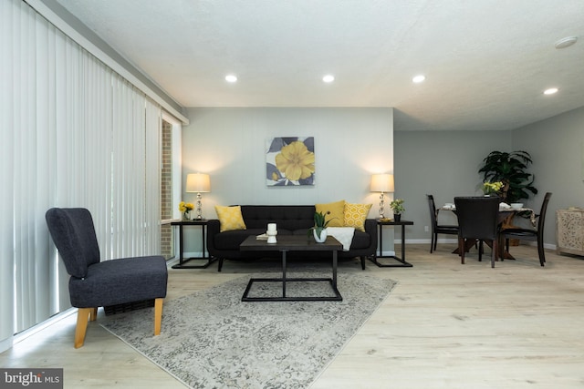 160 Talbott St Unit T5, Rockville, MD 20852 - living area featuring wood finished floors, recessed lighting, and baseboards
