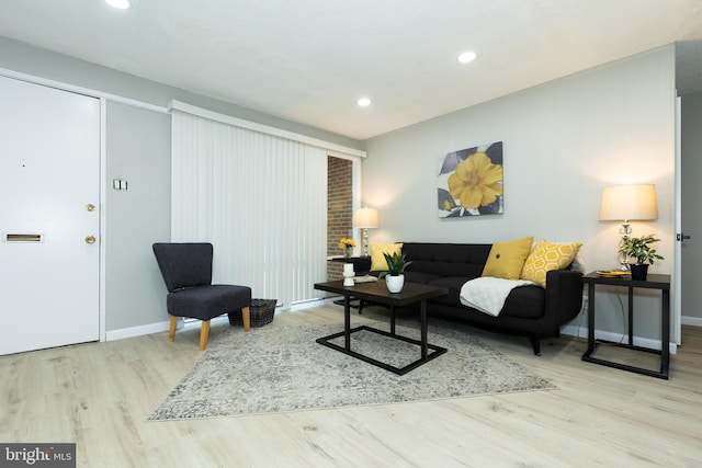 160 Talbott St Unit T5, Rockville, MD 20852 - living room with wood finished floors, recessed lighting, and baseboards