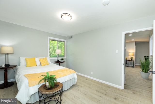 160 Talbott St Unit T5, Rockville, MD 20852 - bedroom with baseboards, light wood-style flooring, and recessed lighting