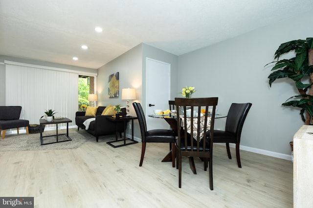 160 Talbott St Unit T5, Rockville, MD 20852 - dining space featuring wood finished floors, recessed lighting, and baseboards