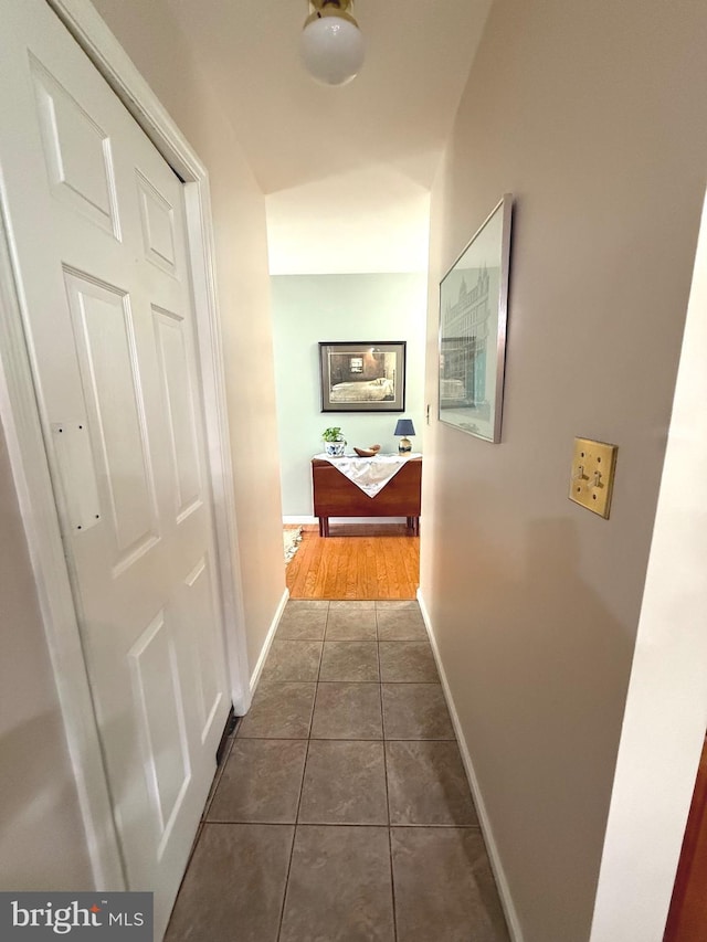 902 Hedgewyck Ln, Elizabethtown, PA 17022 - hall with dark tile patterned flooring and baseboards