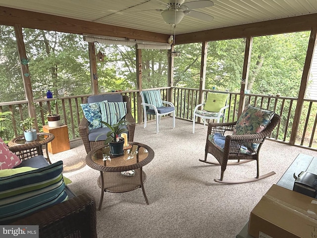 902 Hedgewyck Ln, Elizabethtown, PA 17022 - sunroom / solarium featuring a ceiling fan and plenty of natural light