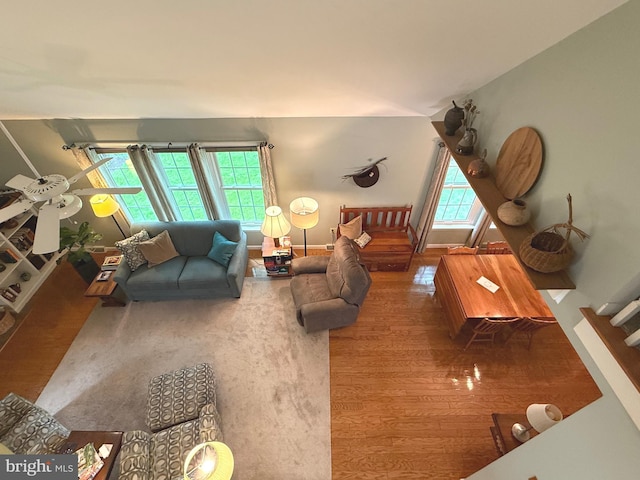 902 Hedgewyck Ln, Elizabethtown, PA 17022 - living area with wood finished floors and baseboards
