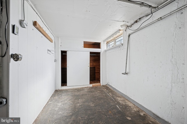 view of basement