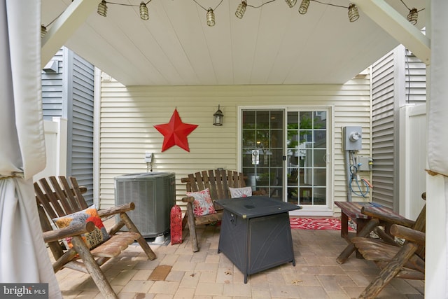 10723 Caledonia Meadow Dr, Manassas, VA 20112 - view of patio / terrace with central air condition unit