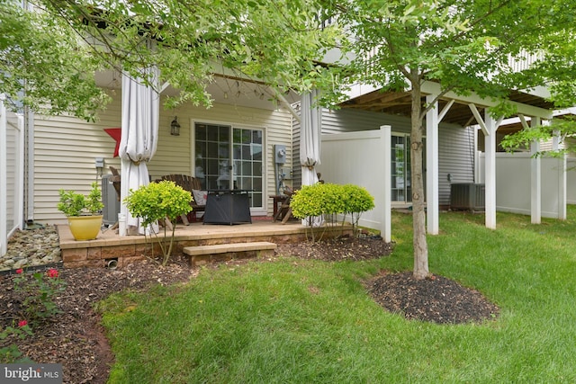 10723 Caledonia Meadow Dr, Manassas, VA 20112 - view of yard featuring central AC unit