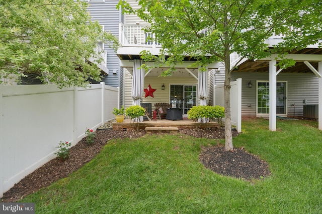 10723 Caledonia Meadow Dr, Manassas, VA 20112 - view of yard with central air condition unit