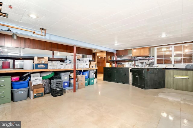 view of storage area
