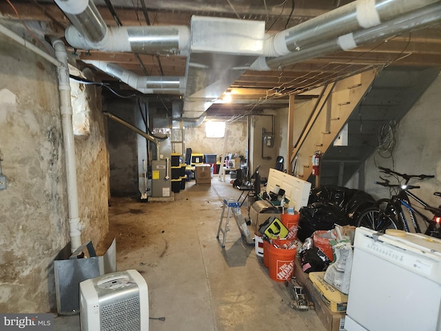 5737 N Park Ave, Philadelphia, PA 19141 - below grade area with heating unit