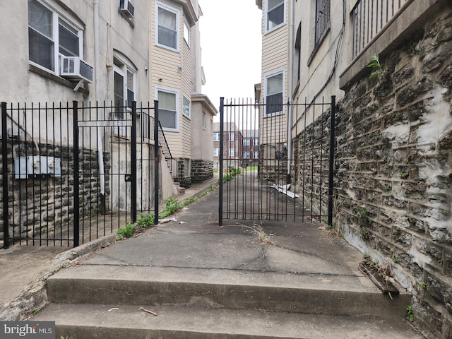 5737 N Park Ave, Philadelphia, PA 19141 - view of gate with fence and a wall mounted AC