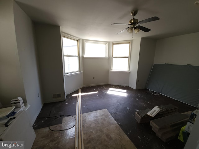 5737 N Park Ave, Philadelphia, PA 19141 - spare room with baseboards, a ceiling fan, and visible vents