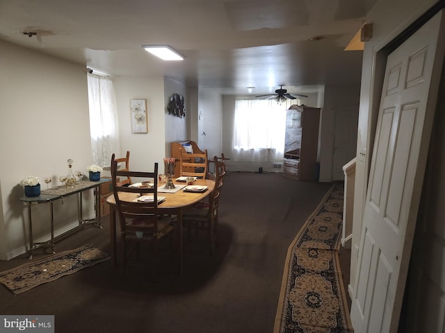 5737 N Park Ave, Philadelphia, PA 19141 - carpeted dining room featuring ceiling fan