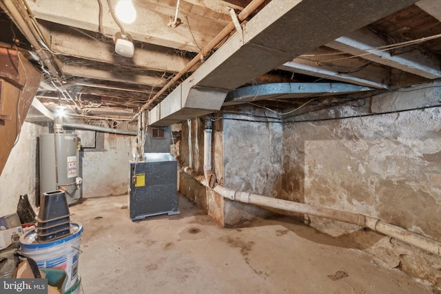 3449 Hartville St, Philadelphia, PA 19134 - unfinished below grade area featuring water heater and heating unit