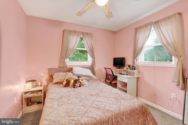 38 Bonniefield Cir, Gettysburg, PA 17325 - carpeted bedroom featuring baseboards and ceiling fan