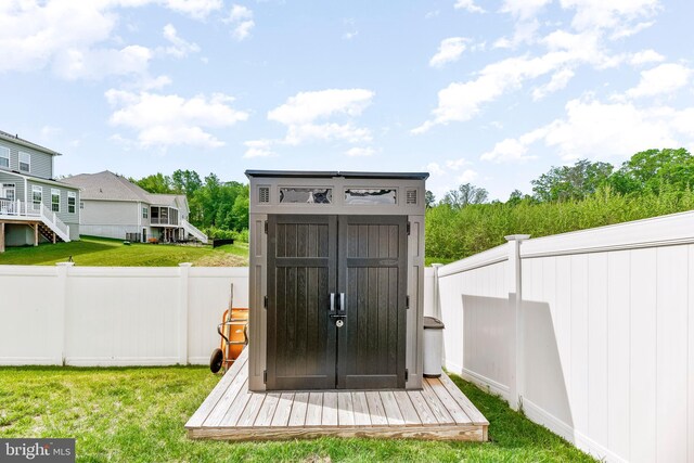 24083 Woodmore Dr, Hollywood, MD 20636 - view of shed featuring a fenced backyard