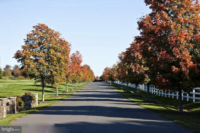 view of road