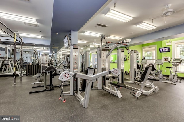 view of gym