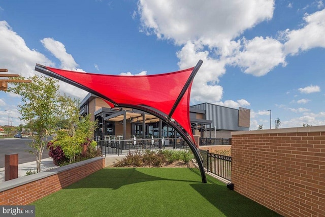 exterior space with fence