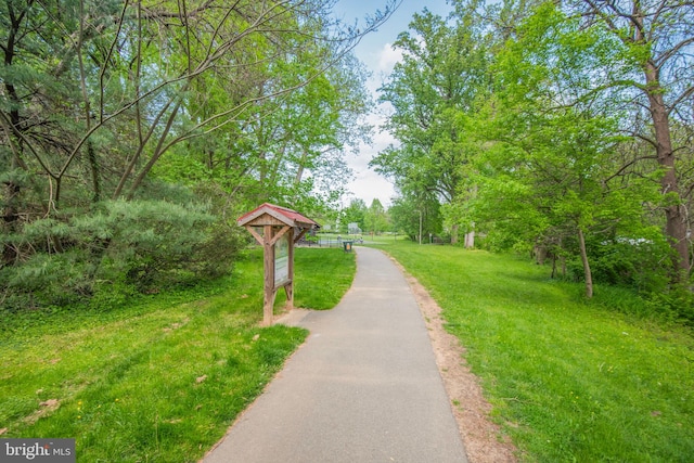 9709 W Bexhill Dr, Kensington, MD 20895 - view of property's community with a yard and aphalt driveway