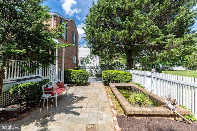 140 Pennsylvania Ave, Westminster, MD 21157 - fenced backyard featuring a patio