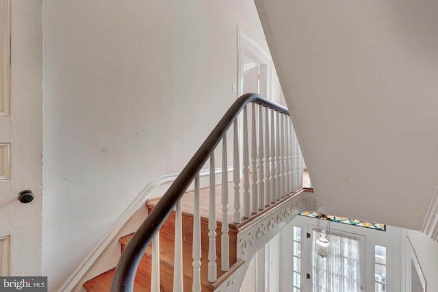 140 Pennsylvania Ave, Westminster, MD 21157 - stairway with a towering ceiling
