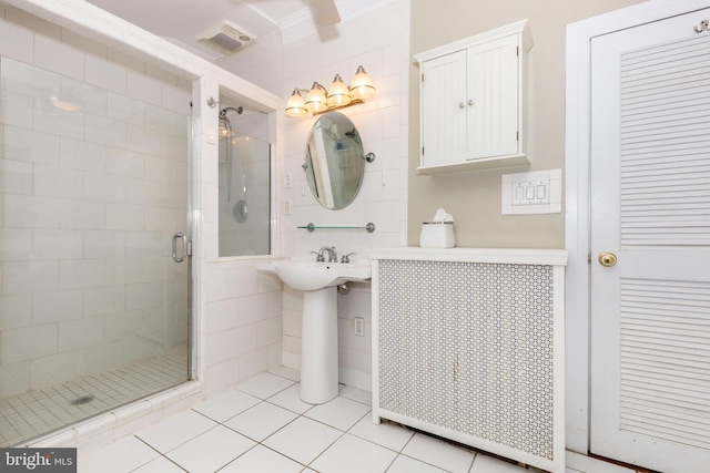 140 Pennsylvania Ave, Westminster, MD 21157 - full bath with a shower stall and tile patterned floors