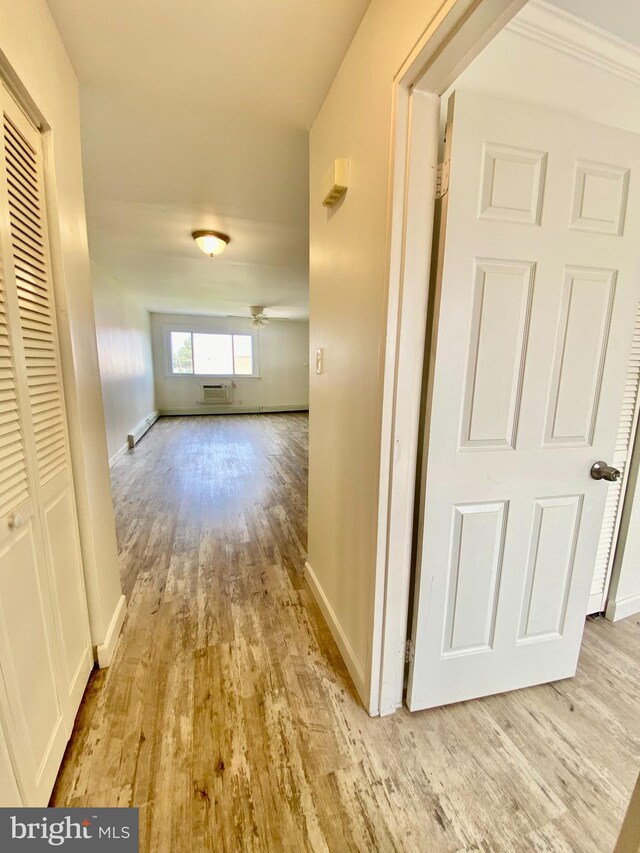 4901 Harbor Beach Blvd Unit P12, Brigantine, NJ 08203 - corridor with baseboards and wood finished floors