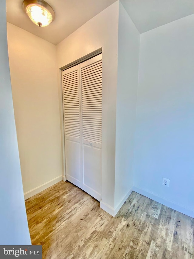 4901 Harbor Beach Blvd Unit P12, Brigantine, NJ 08203 - unfurnished bedroom with baseboards, wood finished floors, and a closet