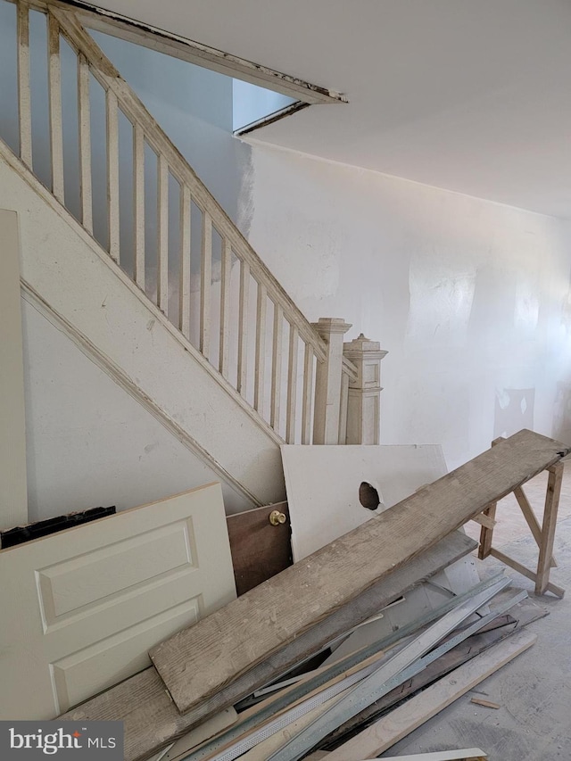 view of stairs