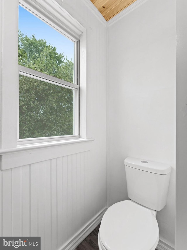 416 Middlesex St, Gloucester City, NJ 08030 - bathroom featuring toilet, baseboards, and plenty of natural light