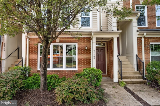24764 Stone Station Ter, Aldie, VA 20105 - view of exterior entry featuring brick siding