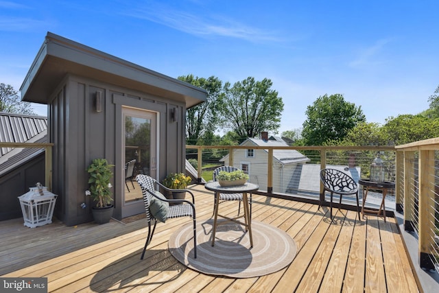 view of wooden terrace