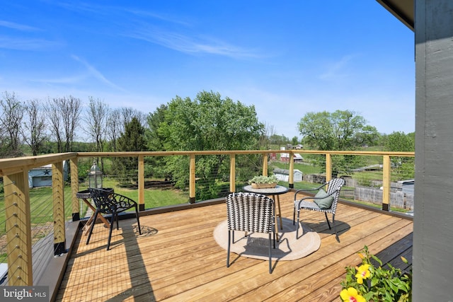 view of wooden terrace