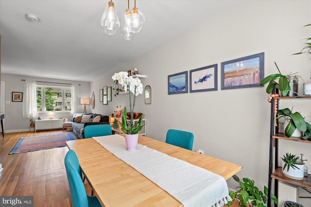 1705 N Cliff St, Alexandria, VA 22301 - dining room with wood finished floors and baseboards