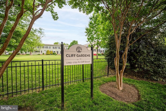 1705 N Cliff St, Alexandria, VA 22301 - view of community / neighborhood sign