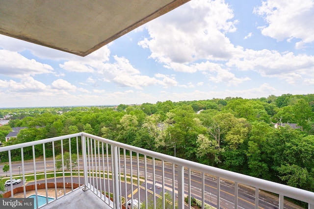 view of balcony