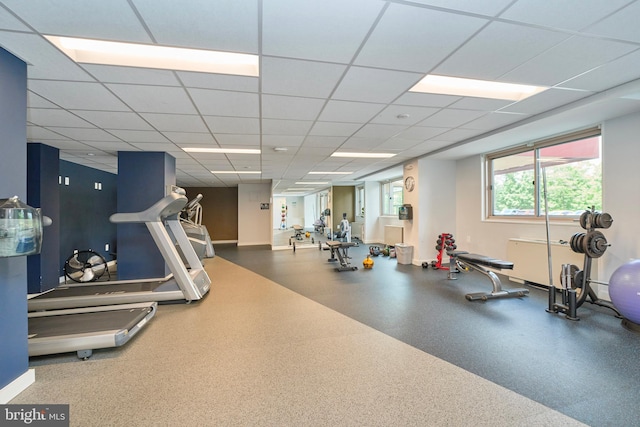 view of exercise room