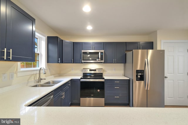 41 S Mechanic St, Camden Wyoming, DE 19934 - kitchen with recessed lighting, appliances with stainless steel finishes, and a sink