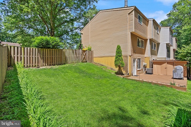 8337 Wind Fall Rd, Springfield, VA 22153 - view of yard with a deck and cooling unit