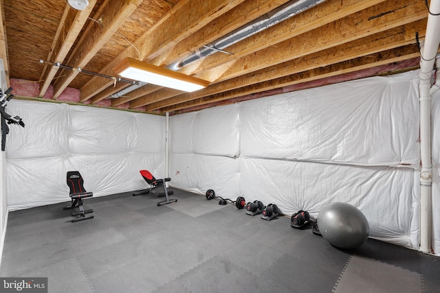 view of workout area