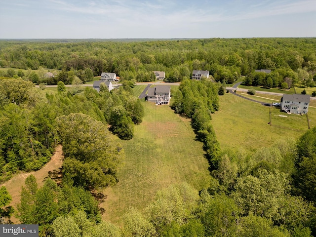 drone / aerial view of a forest