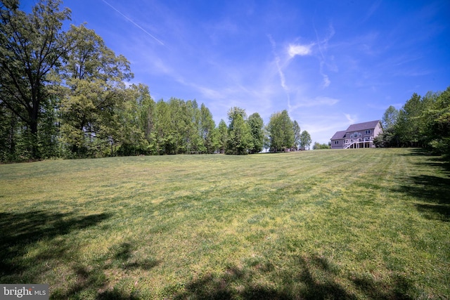 view of green lawn