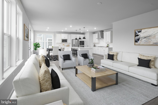 1219 Bear Branch Rd, Laurel, MD 20708 - living room with recessed lighting